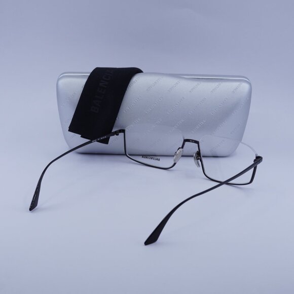 Balenciaga BB0143O 001 Rectangle Eyeglasses 58mm - Black - Picture 10 of 10